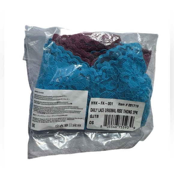 NWT Hanky Panky Daily Lace Original Rise Thong 2 Pack. New in original package. - Picture 7 of 8